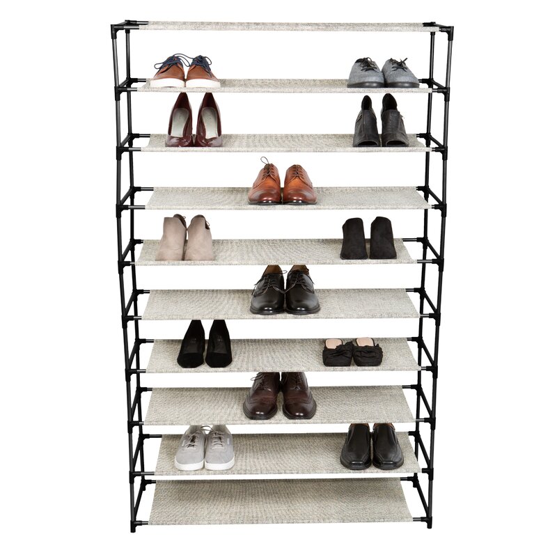 Rebrilliant 10 Tier 50 Pair Shoe Rack Reviews Wayfair