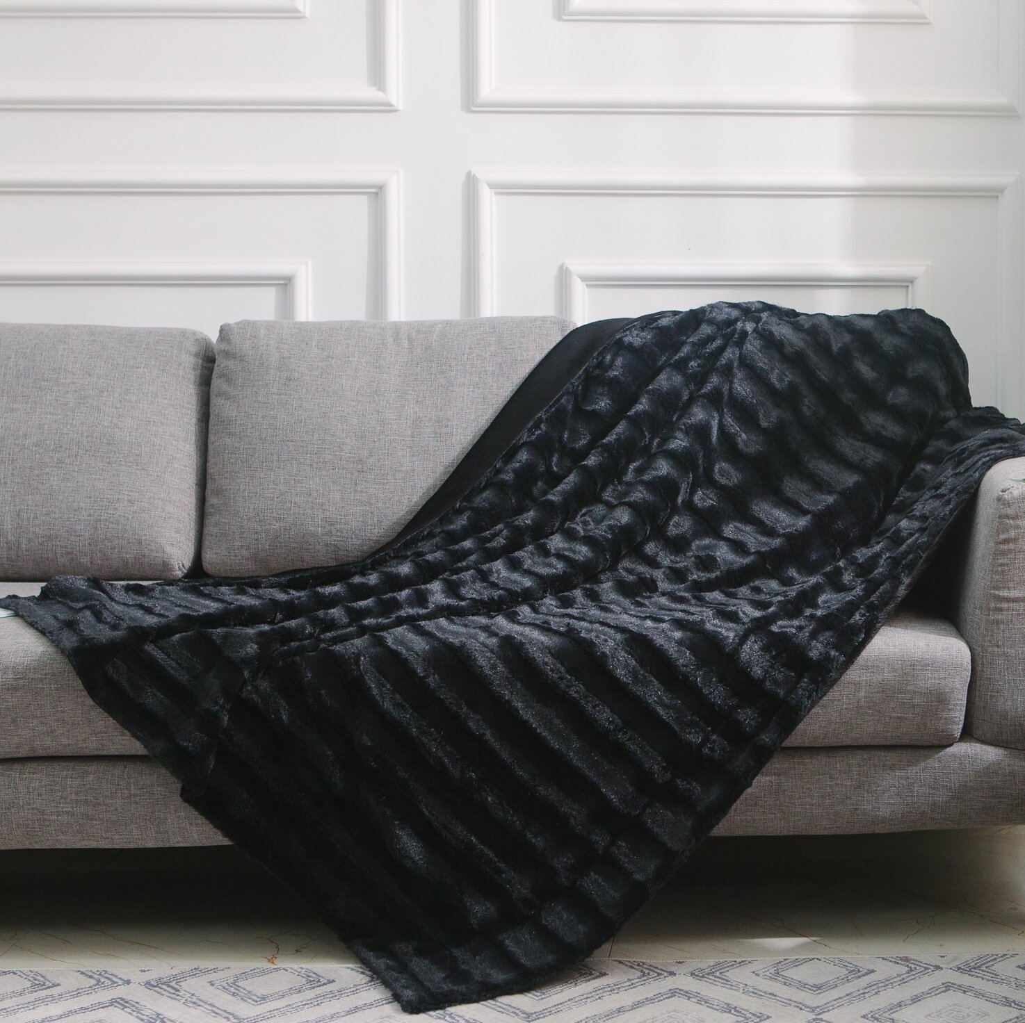 Black Plush Blankets Throws Youll Love In 2021 Wayfair
