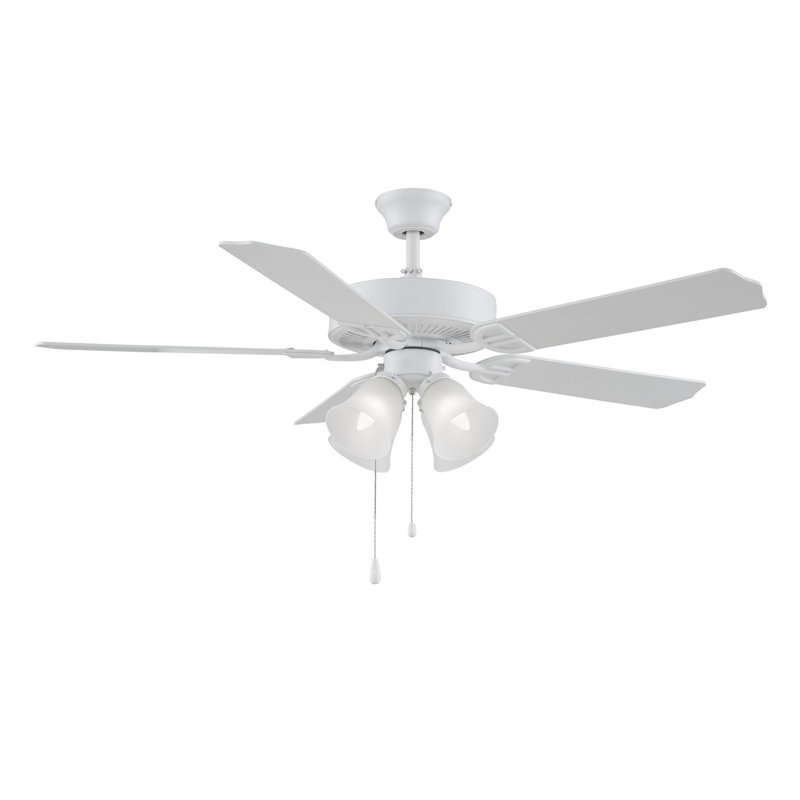 Fanimation 52 Builder Series 5 Blade Ceiling Fan Reviews Wayfair