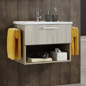 Optifit 65 cm Wandmontierter Waschtisch