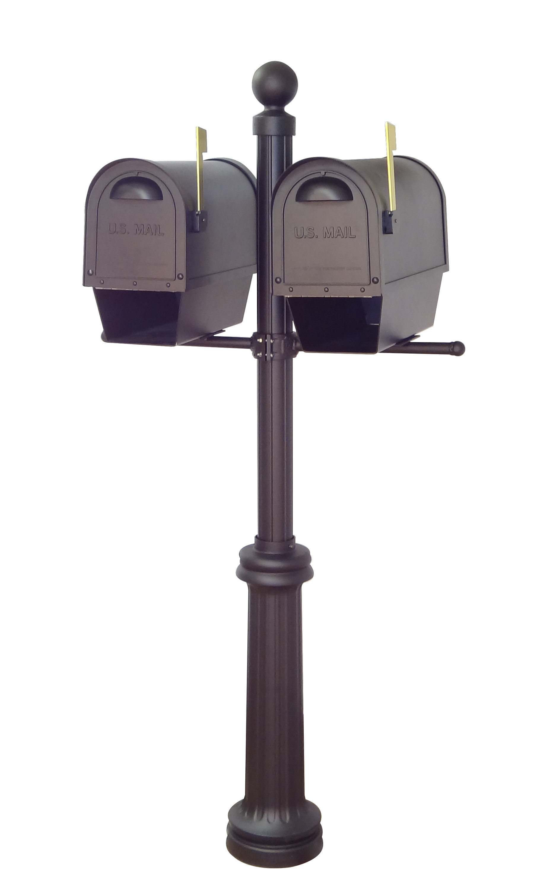 Special Lite Products Classic Curbside Locking Mailboxes With Fresno Double Mount Post Included Wayfair