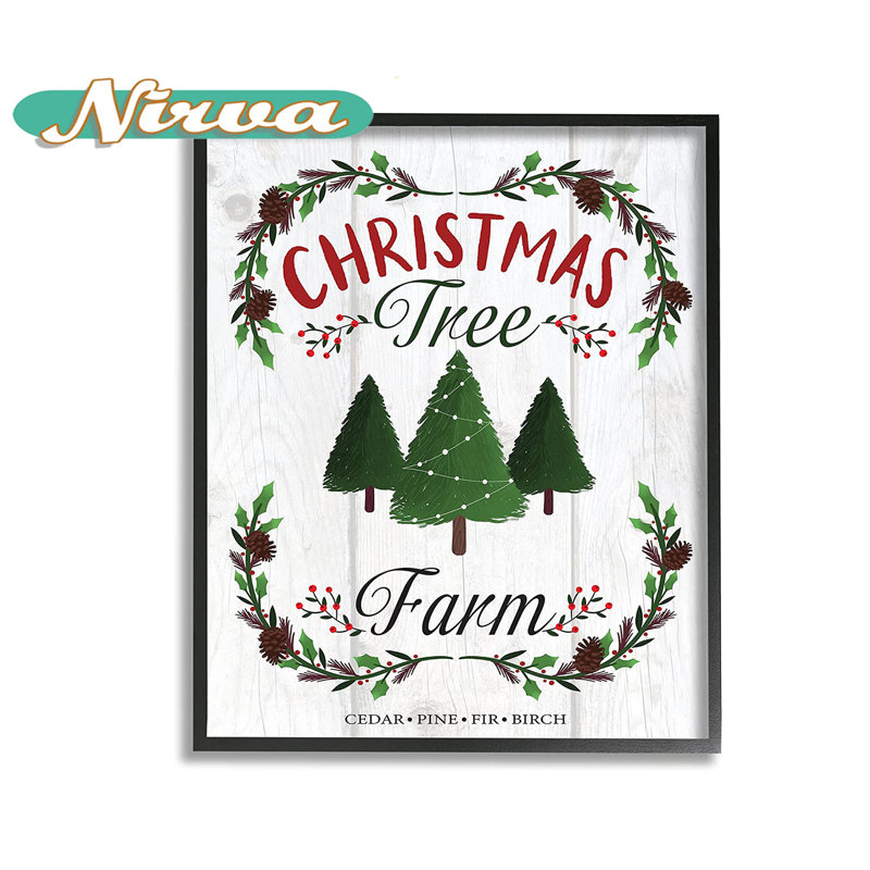 Christmas Tree Farm - Picture Frame Graphic Art