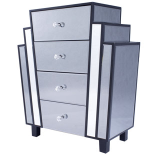 Go to store & view more images Charlotte Art Decor 4 Drawer Accent Chest by Heather Ann Creations