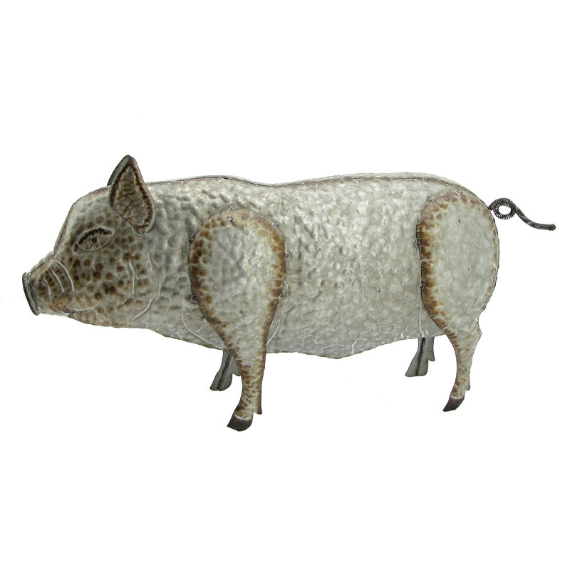 Pig In Rain Boots Resin Outdoor Garden Statue Yard Decor Cute Accent