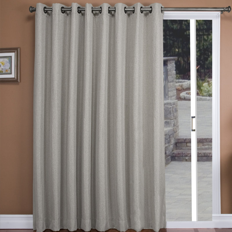 Ricardo Trading Tacoma Patio Solid Blackout Thermal Grommet Single Tacoma Patio Solid Blackout Thermal Grommet Single Curtain Panel