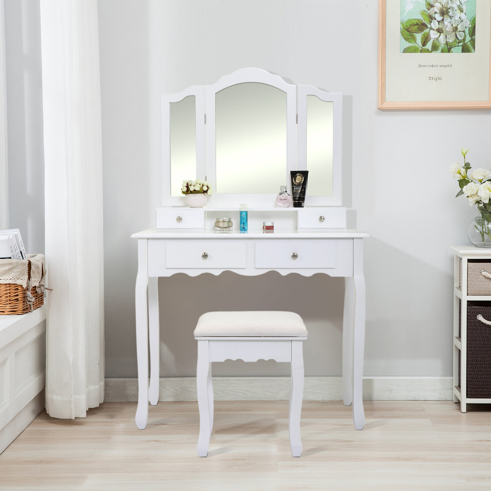 kieron vanity set with mirror