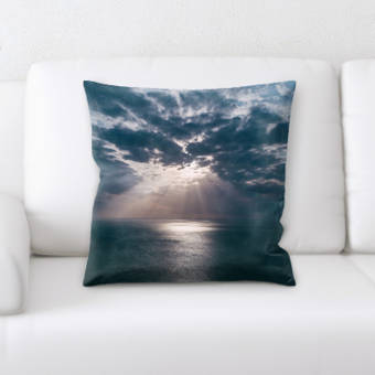 Latitude Run Weside Light Breaking Through The Clouds Throw Pillow Wayfair