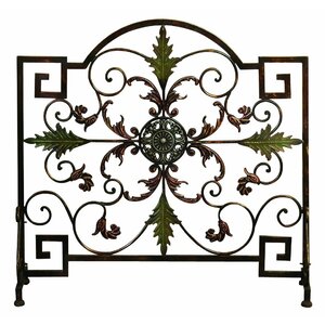 Single Panel Metal Fireplace Screen