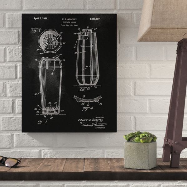 USA Patent Drawing vintage BABY CARRIAGE PRAM PUSHCHAIR MOUNTED PRINT 1936 gift