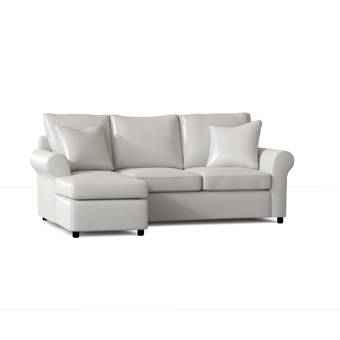 Alcott Hill Charlemont 104 Wide Reversible Sofa Chaise With Ottoman Reviews Wayfair