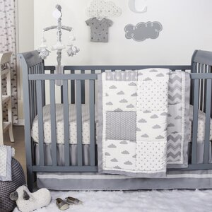 Patchy Cloud 4 Piece Crib Bedding Set