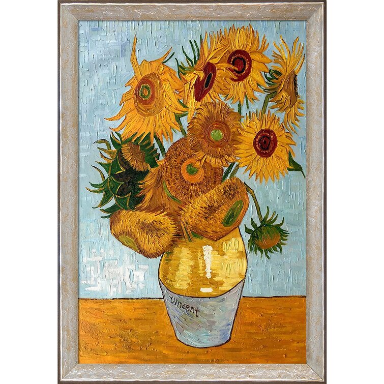 Vincent Van Gogh Sunflowers Canvas Oil Painting Poster Picture Home Wall Decor