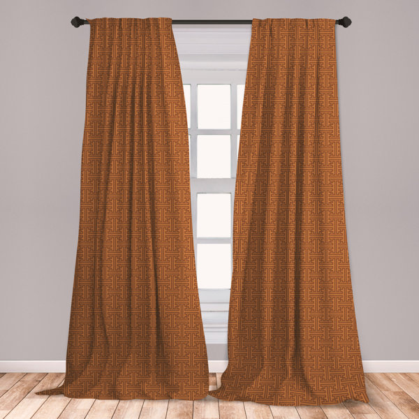 East Urban Home Ethnic Geometric Room Darkening Rod Pocket Curtain Panels Wayfair