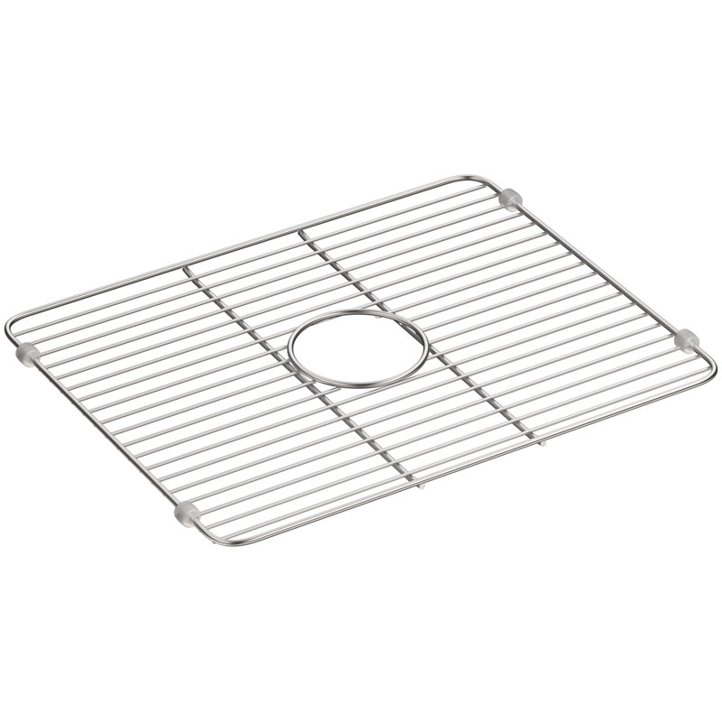 K 5137 St Kohler Iron Tones Smart Divide Stainless Steel Large Sink Rack Reviews Wayfair