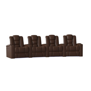 Home Theater Row Curved Seating (Row Of 4) by Latitude Run #2
