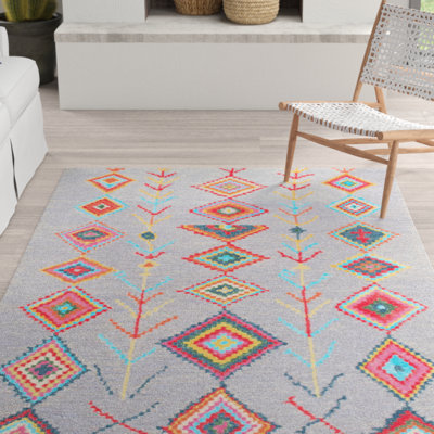 Aliecia Hand-Tufted Gray Area Rug