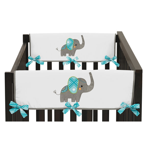 elephant crib bumper