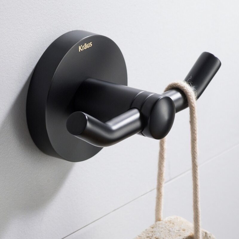 Kraus Elie Double Wall Mounted Robe Hook & Reviews | Wayfair