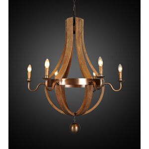 Aleisha 6-Light Candle-Style Chandelier