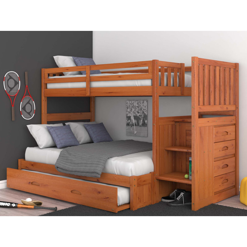 Birch Lane Heritage Giuliano Twin Over Full Bunk Bed With Trundle