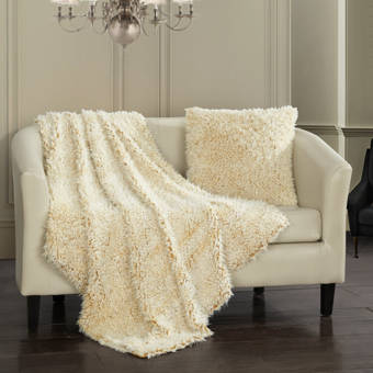 Kess InHouse Oriana Cordero Amalfi Coast Blue White Fleece Throw Blanket 80 by 60