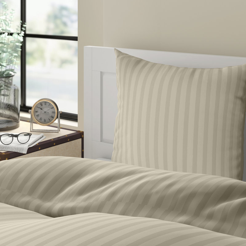Mako-Satin-Bettwäsche BROOKHILL - Three Posts