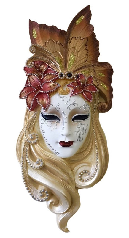 Winston Porter Lady Butterfly Mask Venetian Style Wall Decor