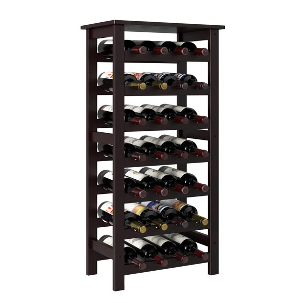 Free Standing and Countertop Wine Storage Shelf for Home Living Room Kitchen Bar Stackable Wine Storage Holder Wine Rack Bamboo 3-Tier 12 Bottle Wine Shelf 