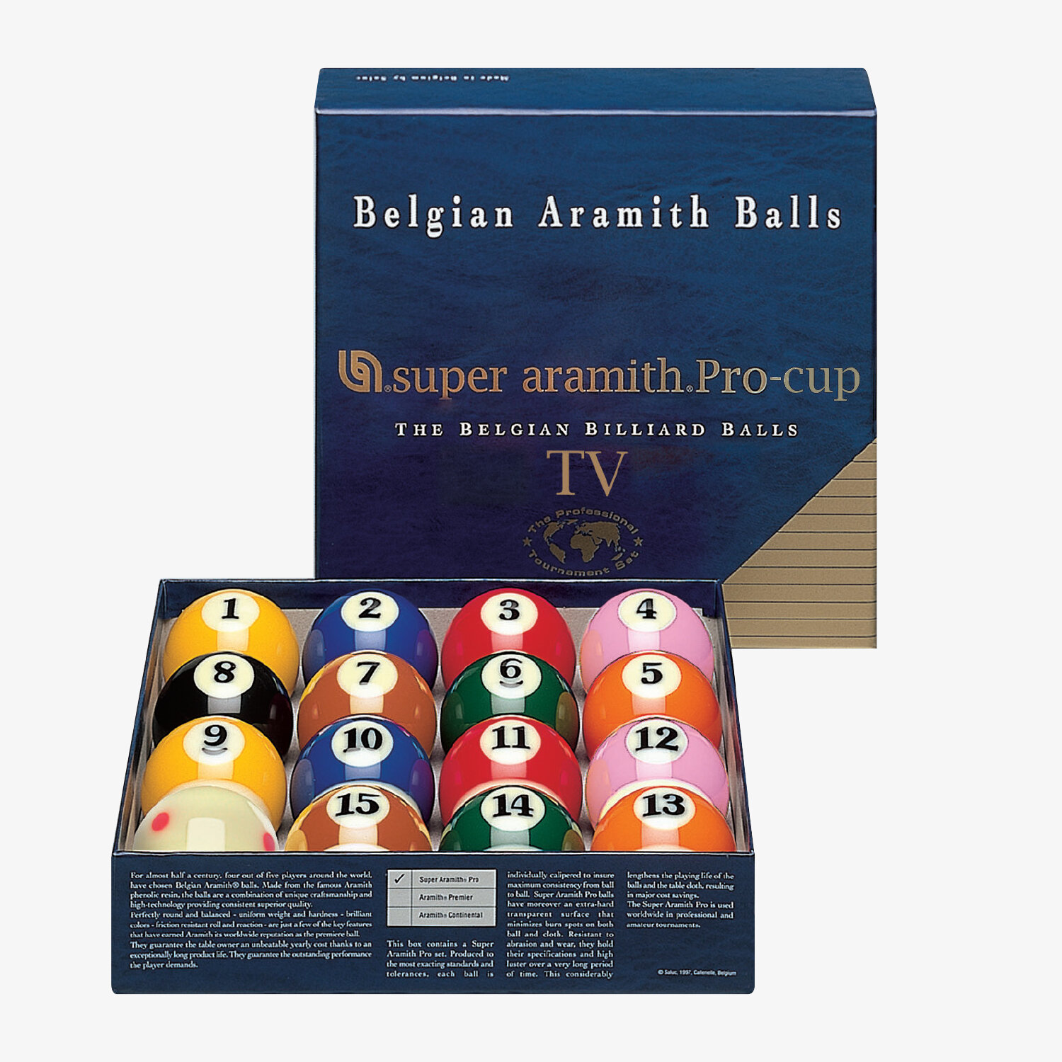 Super Aramith Pro Tasse 6 Spot Pool Queue Ball Pool Snooker Billard Tisch Ball 
