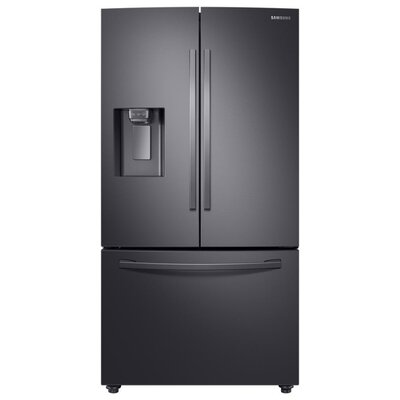 Samsung 22.6 cu. ft. Counter Depth French Door Refrigerator with CoolSelect Pantry Finish/Color: Black Stainless Steel