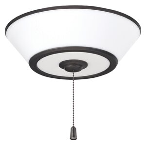 Modern 3-Light Bowl Ceiling Fan Light Kit