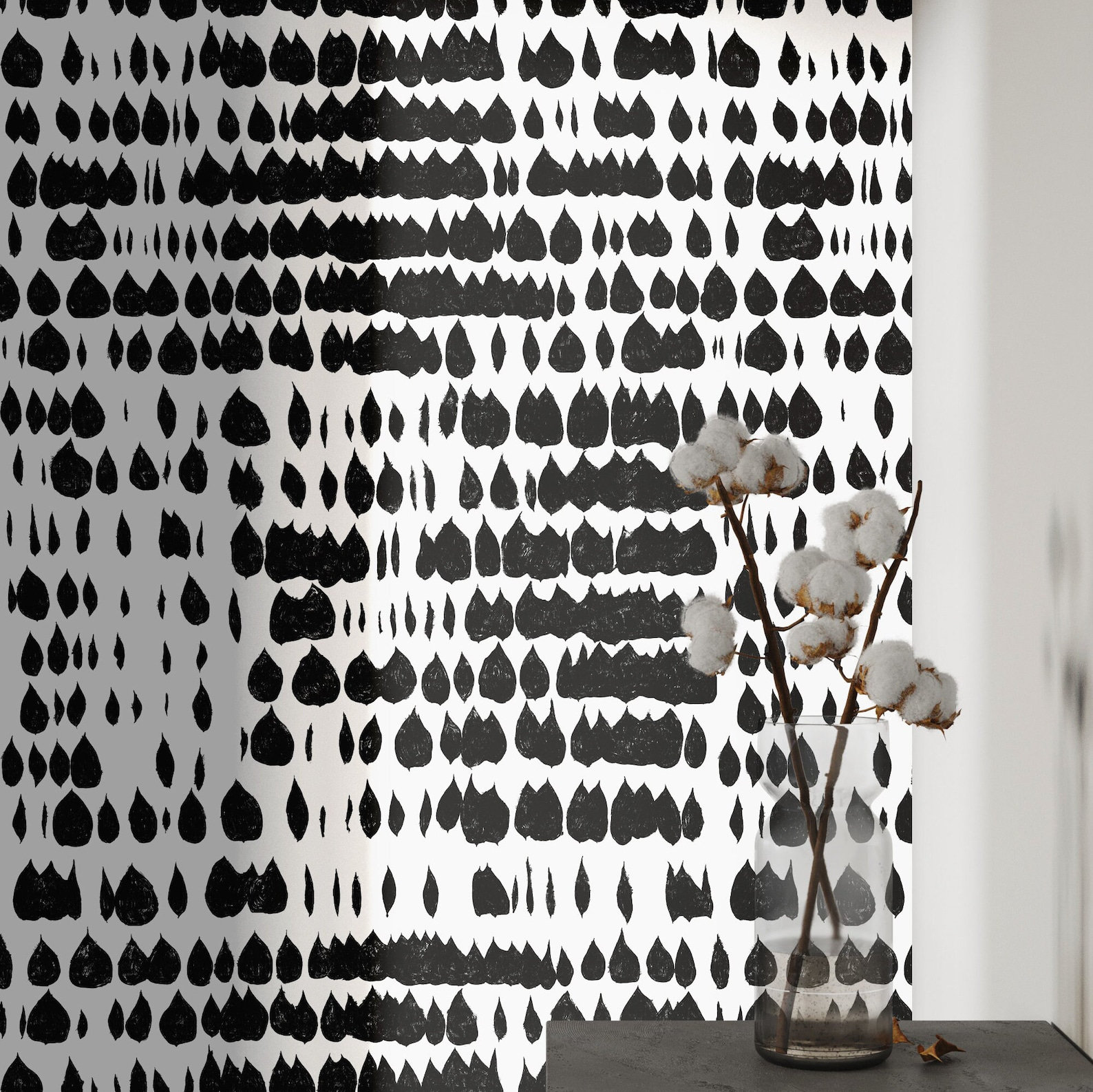 WALLPAPERS4BEGINNERS Black And White Modern Wallpaper Wayfair.co.uk