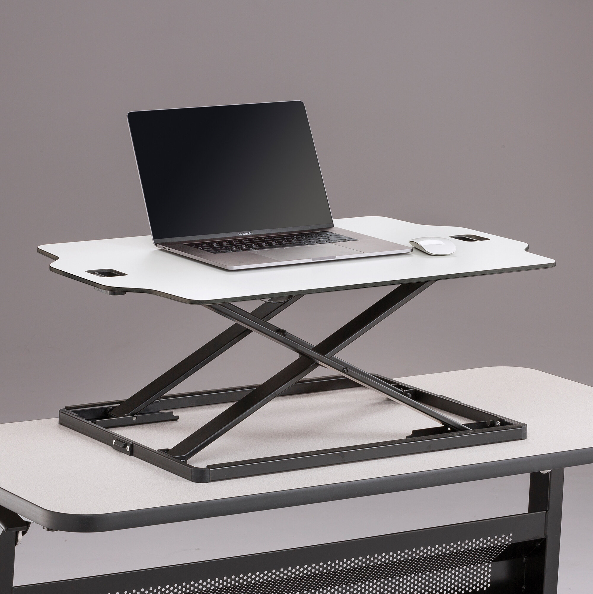 Ebern Designs Seacliff Safco Accent Standing Desk Converter Wayfair
