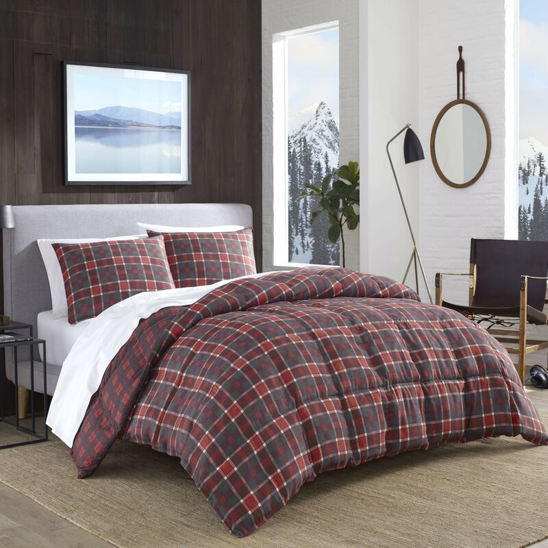 Eddie Bauer Timber Tartan Microsuede Reversible Comforter Set