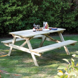 Lynnhaven Wooden Picnic Bench By Sol 72 Outdoor