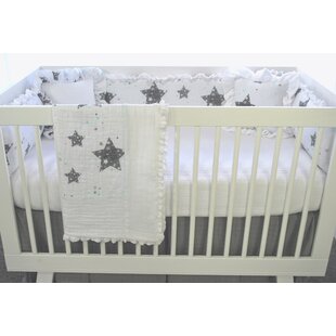 crib bedding set moon and stars