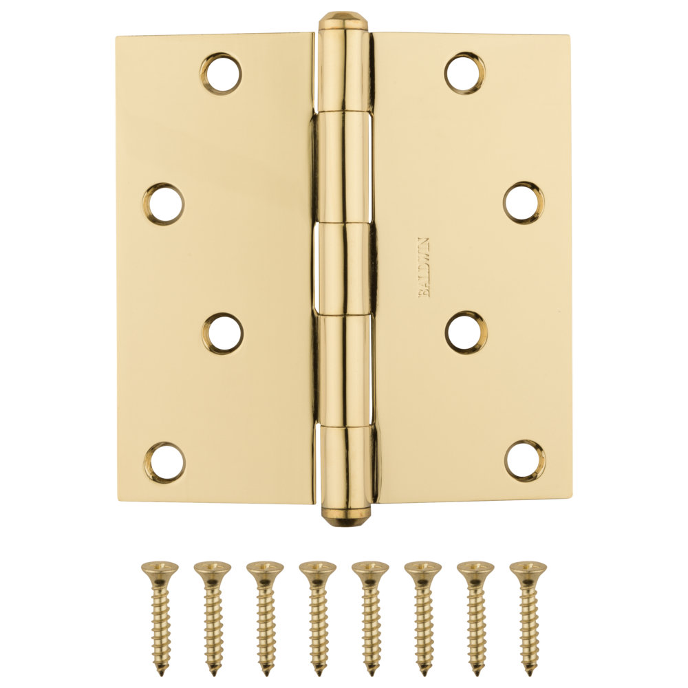 Baldwin Reserve 4 Square Brass Hinge Wayfair