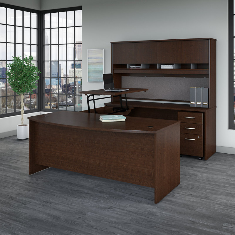 Bush Business Furniture Series C Sit To Stand Reversible U Shape Bush Business Furniture Series C Sit To