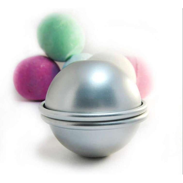 6Pcs Mold Baking Sphere Half Bombs Cake Pan Bath kit Aluminum Tin Ball Mould 3D 