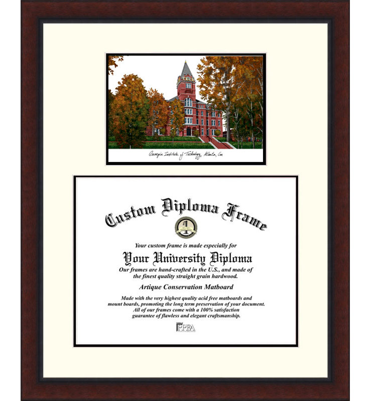 Campus Images Ncaa Georgia Tech Yellow Jackets Legacy Scholar Diploma Frame Wayfair