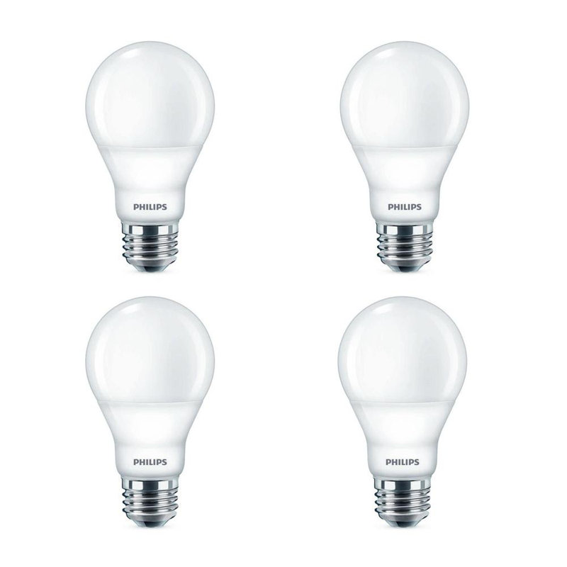 Philips 60 Watt Equivalent A19 Led Non Dimmable Light Bulb Warm White 2700k E26 Medium Standard Base Reviews Wayfair