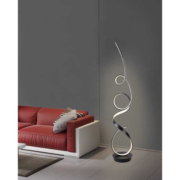 Orren Ellis Mozart 68w Unique Modern Led Floor Lamp Reviews Wayfair Ca