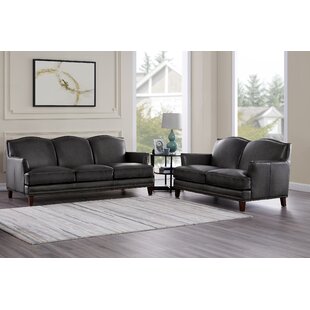 Allenton Genuine Leather Down Feather Configurable Living Room Set by Red Barrel Studio