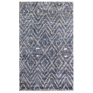 Moroccan Hand-Knotted Gray Area Rug