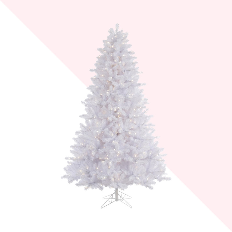 Hashtag Home 7 5 Pine Artificial Christmas Tree With 650 Led