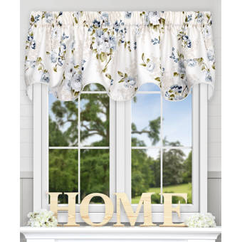 Charlton Home Forres Floral 70 Tailored Valance Reviews Wayfair