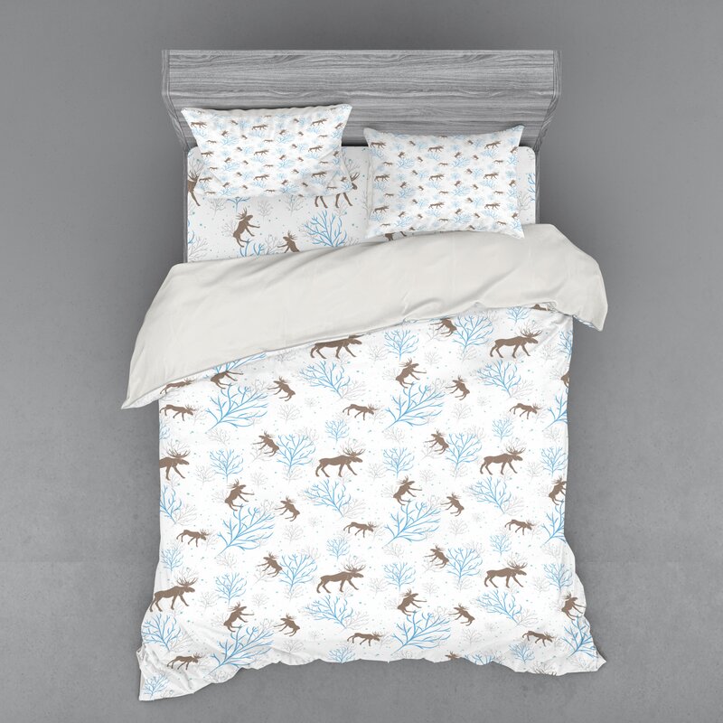 East Urban Home Moose Duvet Cover Set Wayfair