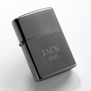 6-Ounce Visol Father and Son Time Stainless Steel Hip Flask Satin Finish Chrome