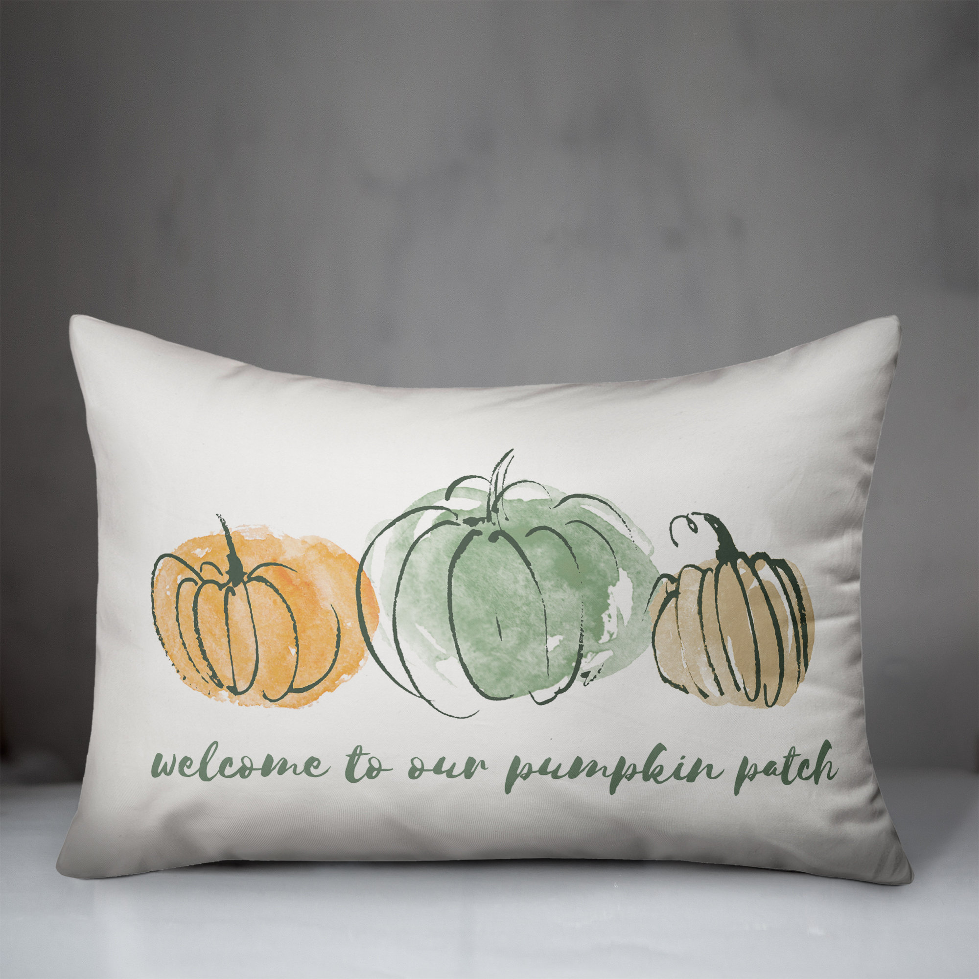 Gracie Oaks Drye Welcome To Our Pumpkin Patch Lumbar Pillow Wayfair Gracie Oaks Drye Welcome To Our Pumpkin