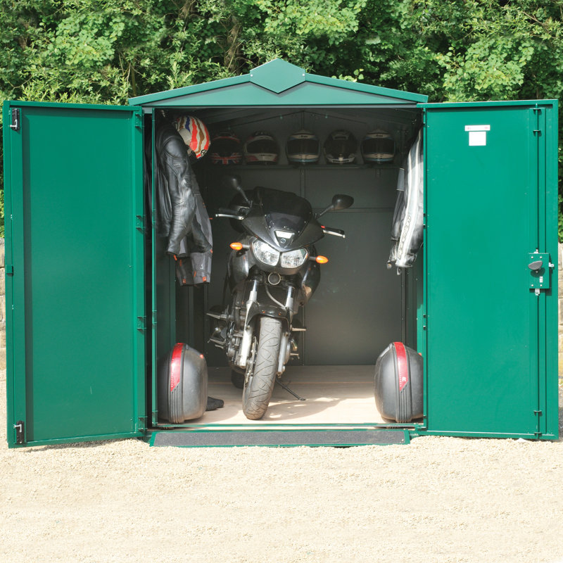 motorcycle metal shed